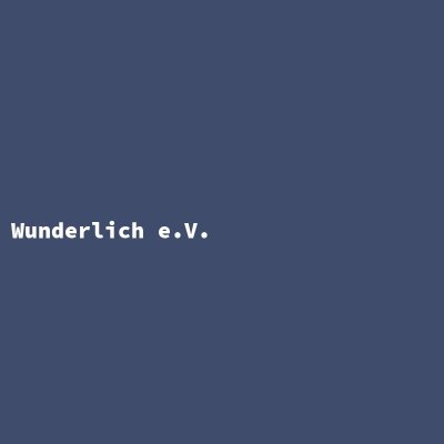 Hersteller: Wunderlich e.V.
