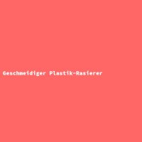 Geschmeidiger Plastik-Rasierer