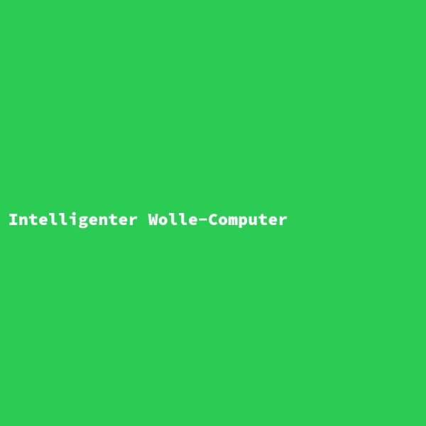 Intelligenter Wolle-Computer