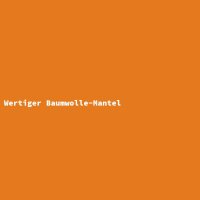 Wertiger Baumwolle-Mantel