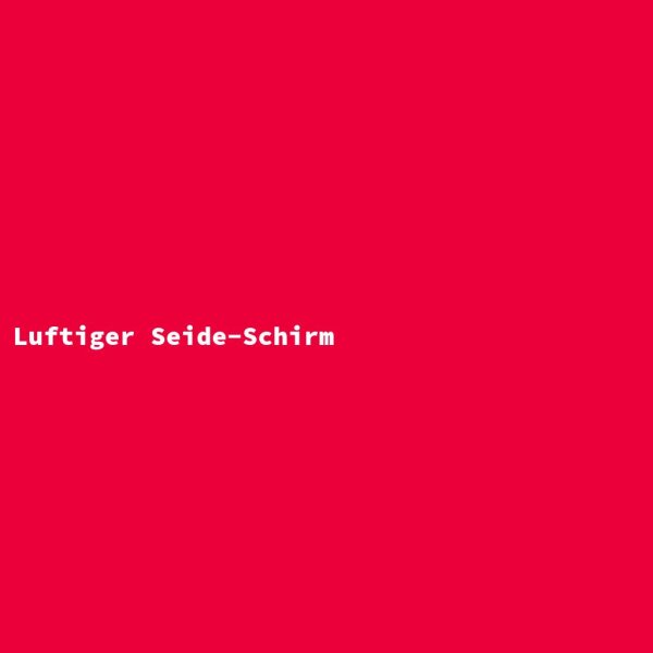 Luftiger Seide-Schirm