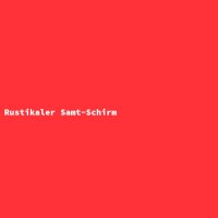 Rustikaler Samt-Schirm