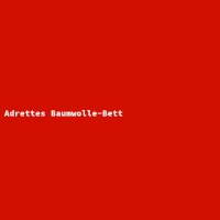 Adrettes Baumwolle-Bett
