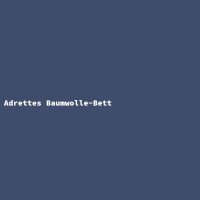 Adrettes Baumwolle-Bett
