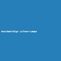 Geschmeidige Leinen-Lampe