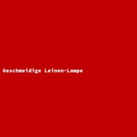 Geschmeidige Leinen-Lampe