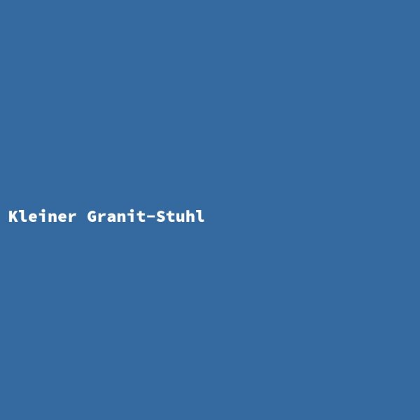 Kleiner Granit-Stuhl