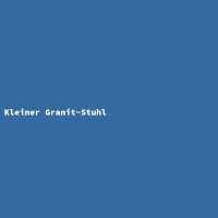 Kleiner Granit-Stuhl